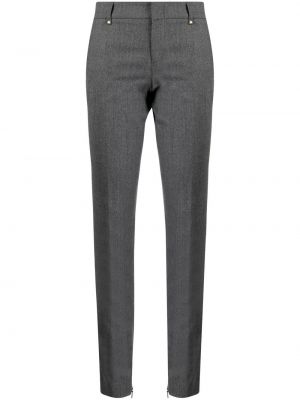 Pantalon en laine skinny Gucci gris