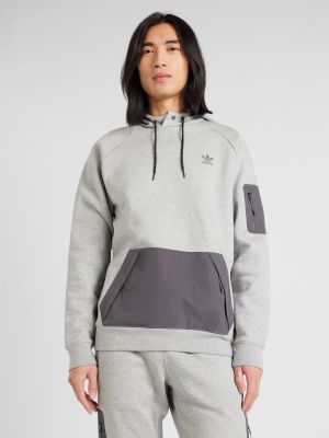 Mikina s kapucňou Adidas Originals sivá