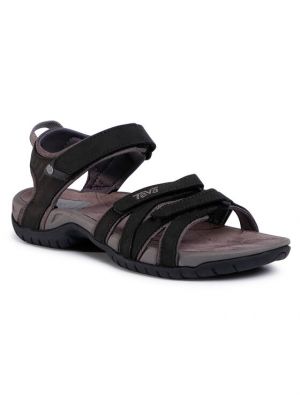 Černé kožené sandály Teva