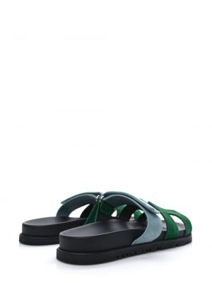 Велурени сандали Hermès Pre-owned зелено