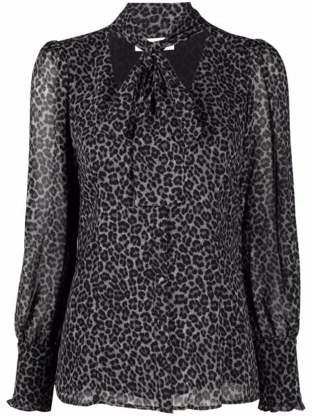 Blusa con estampado leopardo Michael Michael Kors gris