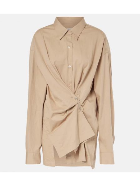 Bomull skjorte Dries Van Noten beige