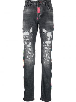 Slank stretch jeans Philipp Plein grå