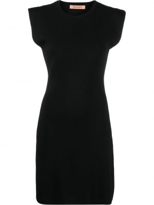 Mini šaty bez rukávov Yves Salomon čierna