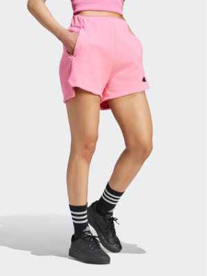 Sportovní kraťasy relaxed fit Adidas růžové