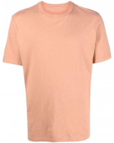 Памучна тениска slim Maison Margiela розово