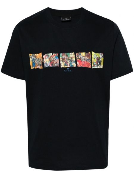 Tricou din bumbac Ps Paul Smith albastru