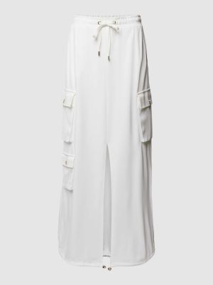 Biała spódnica midi w jednolitym kolorze Liu Jo Sport