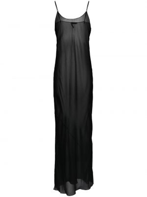 Svilena koktejl obleka Tom Ford črna