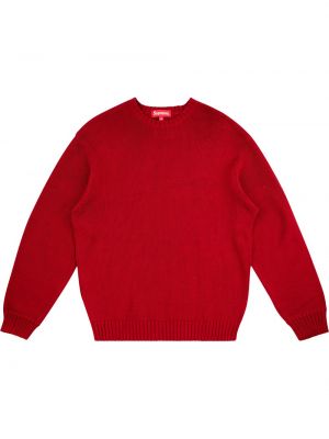 Pleten pulover Supreme rdeča