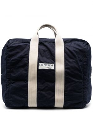 Τσάντα shopper με σχέδιο Fay μπλε