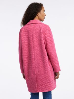 Vlnený kabát Orsay ružová