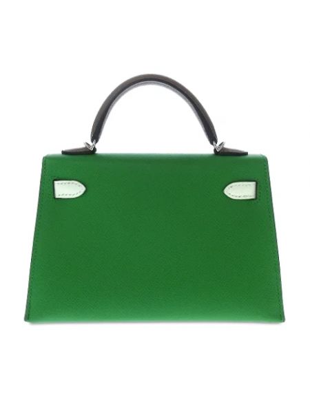 Bolso satchel de cuero retro Hermès Vintage verde