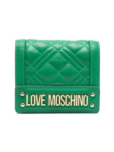 Portefeuille Love Moschino vert