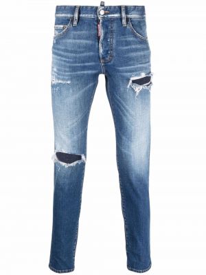 Nødlidende jeans med normal passform Dsquared2 blå