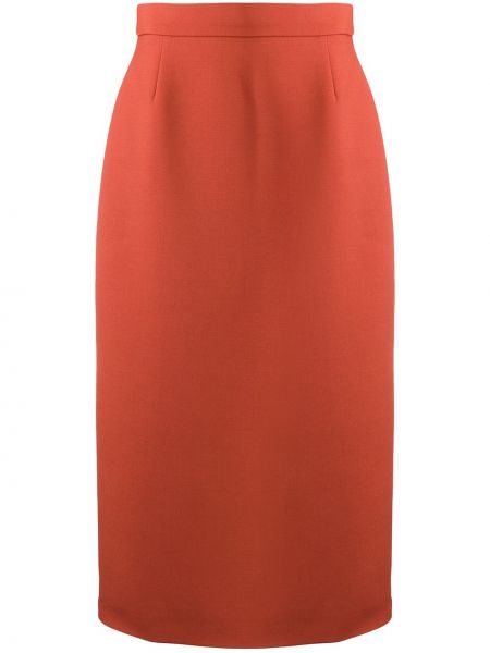 Falda de tubo ajustada Prada naranja