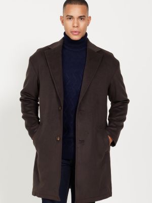 Oversized kabát relaxed fit Ac&co / Altınyıldız Classics hnědý