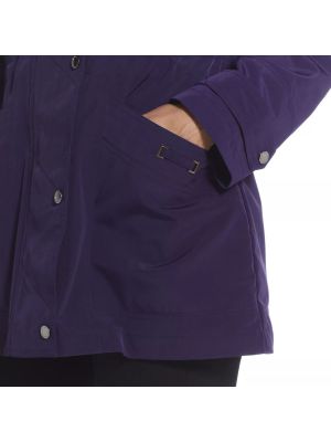 Куртка с капюшоном Gallery фиолетовая