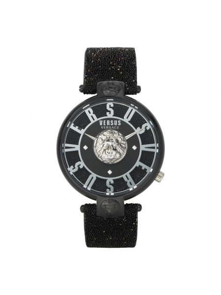 Armbanduhr aus edelstahl Versus Versace schwarz