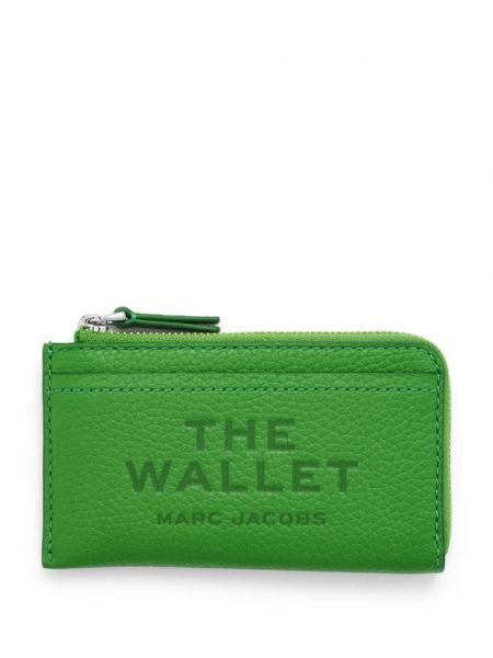 Iš natūralios odos piniginė Marc Jacobs žalia
