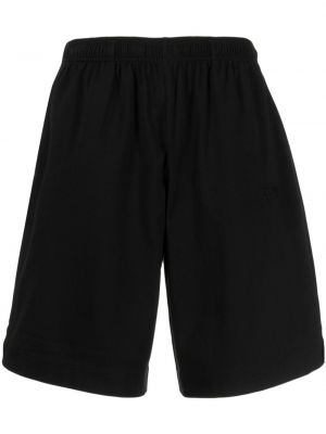 Shorts de sport en coton sans lacets Vetements noir