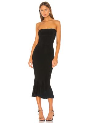 Vestido midi Norma Kamali negro