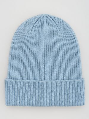 Dzianinowa czapka Reserved niebieska