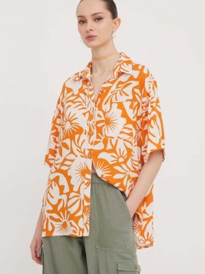 Laza szabású ing Billabong narancsszínű