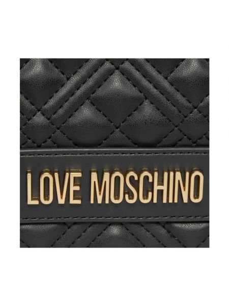 Bolsa acolchada de cuero de cuero sintético Love Moschino
