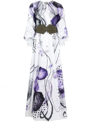 Sukienka wieczorowa z nadrukiem w abstrakcyjne wzory Saiid Kobeisy