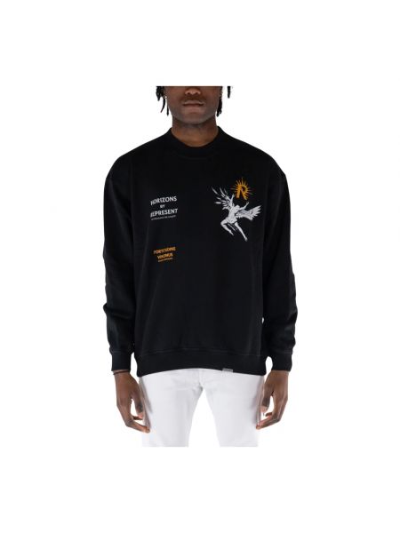 Sweatshirt mit rundem ausschnitt Represent schwarz