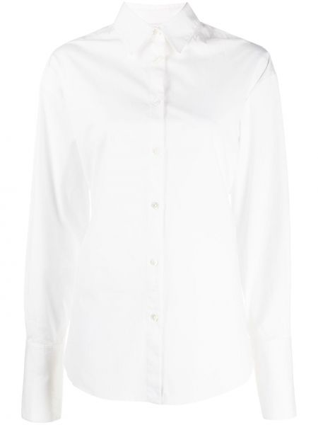 Bavlněná košile s přezkou Monse bílá