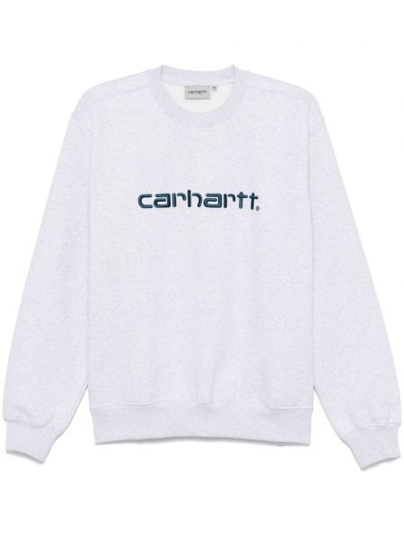 Broderet sweatshirt Carhartt Wip grå