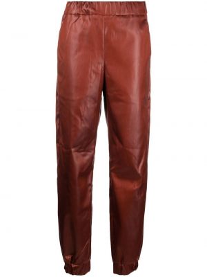 Pantaloni a vita alta Genny rosso