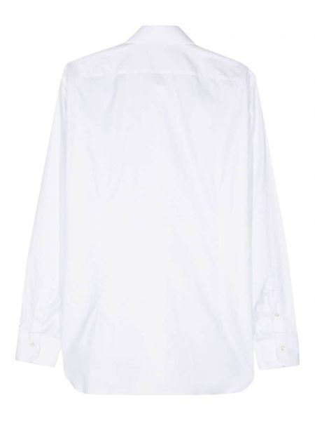 Žakardinė medvilninė marškiniai Barba balta
