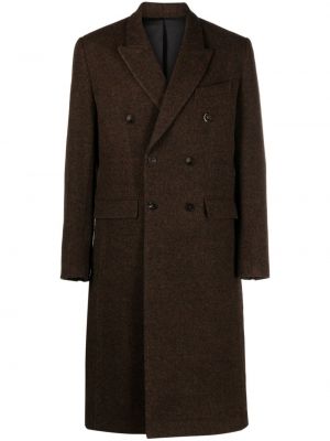 Vlněný kabát Ernest W. Baker hnědý