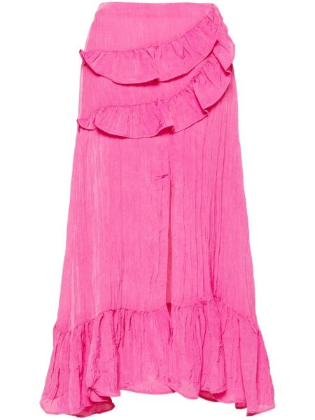 Midi suknja Maje ružičasta