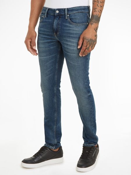 Vaqueros skinny de cintura baja slim fit Calvin Klein Jeans azul