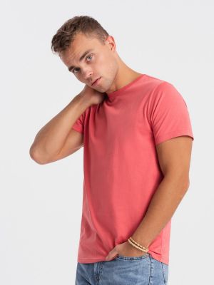 Класическа памучна тениска Ombre розово