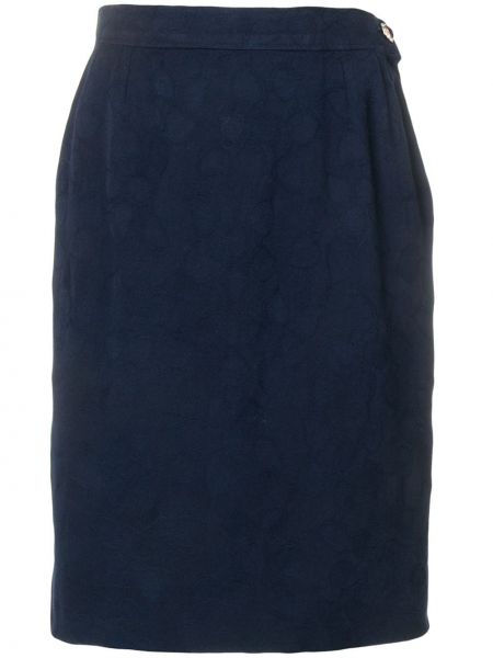 Falda Yves Saint Laurent Pre-owned azul