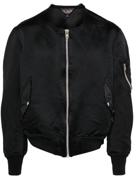 Bomber jakna s patentnim zatvaračem Black Comme Des Garçons crna