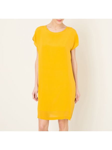 Шелковое платье Pomandère, желтое