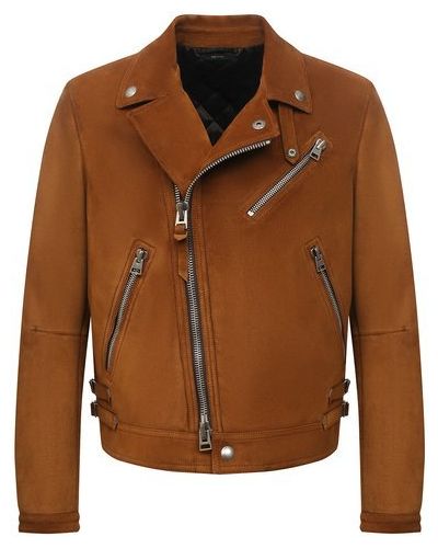 Замшевая куртка Tom Ford, коричневая