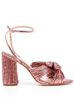 Плисирани сандали Loeffler Randall розово