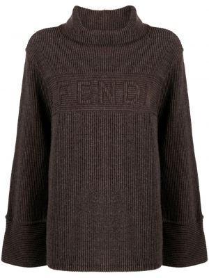 Sweter Fendi Pre-owned brązowy