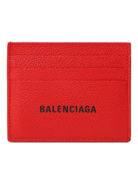Красный кожаный кошелек Balenciaga