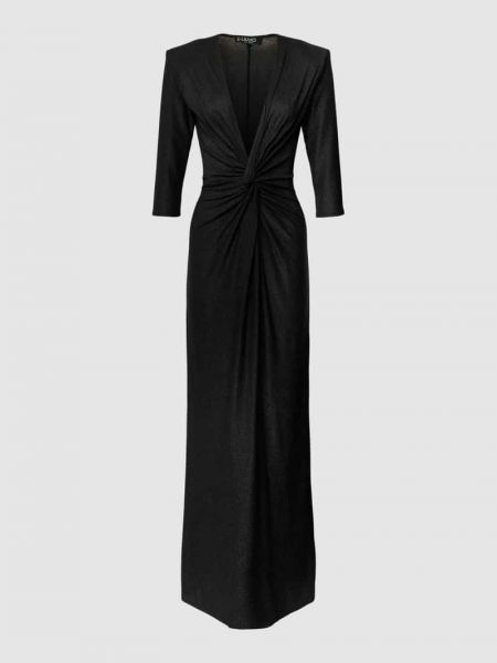 Sukienka wieczorowa z wiskozy Liu Jo Black czarna