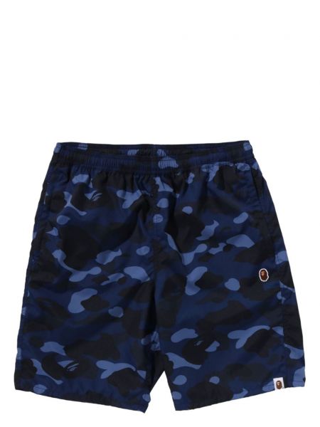 Shorts à imprimé camouflage A Bathing Ape® bleu