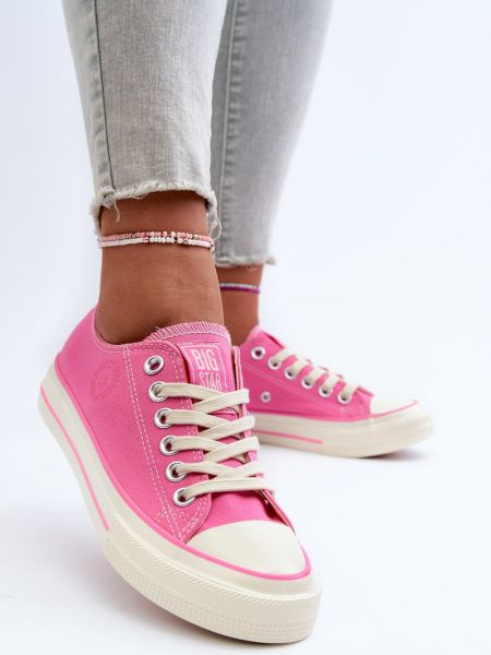 Sneakerși cu stele Big Star Shoes roz