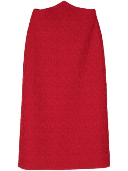 Midi suknja Gucci Pre-owned crvena